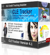Continuing Legal Education CLE credit tracking, CLE credit compliance checking and CLE credit reporting solution - the easy way to track CLE credit and CLE seminar information for hundreds of attorneys.